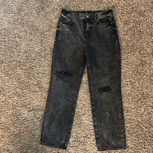 Express straight black jeans